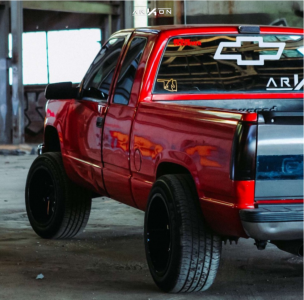 1 1993 C1500 Chevrolet Rough Country Suspension Lift 4in Arkon Off Road Cleopatra Black