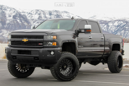 1 2016 Silverado 2500 Hd Chevrolet Rough Country Suspension Lift 75in Arkon Off Road Alexander Machined Black