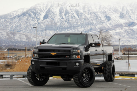 1 2016 Silverado 2500 Hd Chevrolet Rough Country Suspension Lift 75in Arkon Off Road Alexander Machined Black