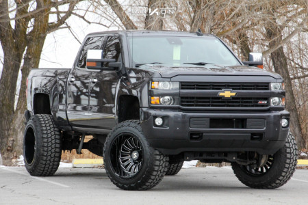 1 2016 Silverado 2500 Hd Chevrolet Rough Country Suspension Lift 75in Arkon Off Road Alexander Machined Black