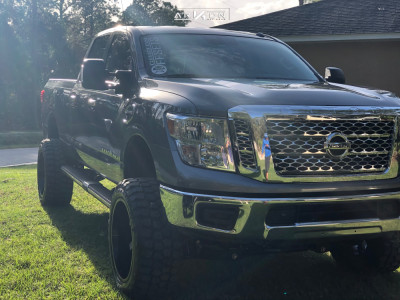 1 2019 Titan Xd Nissan Rough Country Suspension Lift 6in Arkon Off Road Lincoln Black