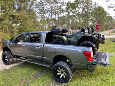 1 2019 Titan Xd Nissan Rough Country Suspension Lift 6in Arkon Off Road Lincoln Black