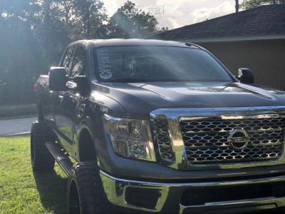 1 2019 Titan Xd Nissan Rough Country Suspension Lift 6in Arkon Off Road Lincoln Black