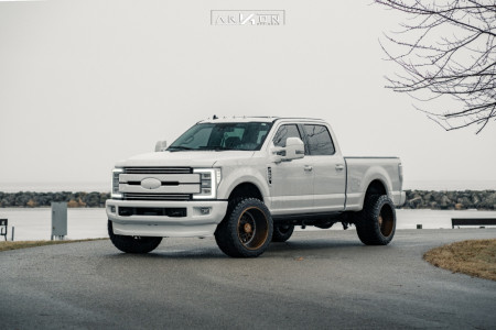 2019 Ford F-250 Super Duty - 22x14 -81mm - ARKON OFF-ROAD Crown Series Triumph - Stock Suspension - 355/40R22