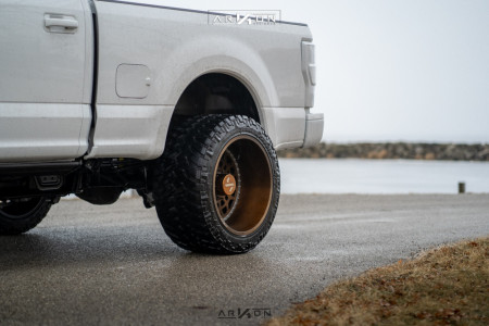 1 2019 F 250 Super Duty Ford Stock Air Suspension Arkon Off Road Crown Series Triumph Bronze