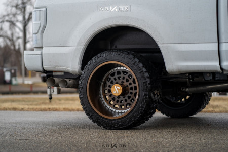 1 2019 F 250 Super Duty Ford Stock Air Suspension Arkon Off Road Crown Series Triumph Bronze