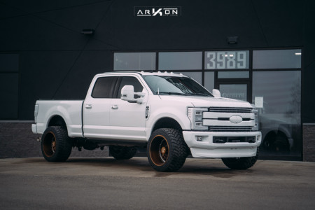 1 2019 F 250 Super Duty Ford Stock Air Suspension Arkon Off Road Crown Series Triumph Bronze