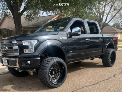 1 2015 F 150 Ford Mcgaughys Suspension Lift 65in Arkon Off Road Crown Series Victory Black