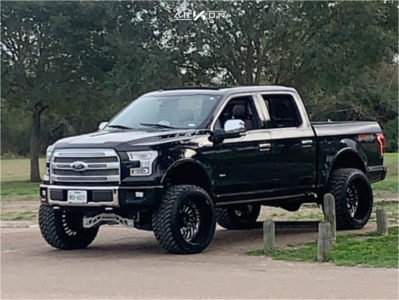 1 2015 F 150 Ford Mcgaughys Suspension Lift 65in Arkon Off Road Crown Series Victory Black