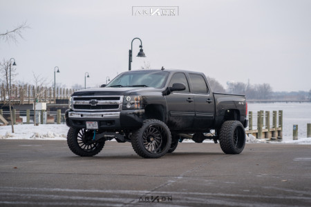 1 2010 Silverado 1500 Chevrolet Superlift Suspension Lift 8in Arkon Off Road Caesar Black