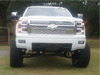 1 2014 Silverado 1500 Chevrolet Custom Suspension Lift 12in Arkon Off Road Lincoln Chrome