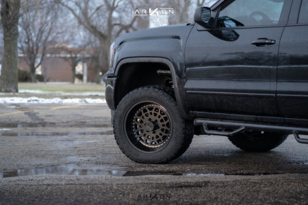 1 2017 Sierra 1500 Gmc Fabtech Suspension Lift 4in Arkon Off Road Crown Series Triumph Black