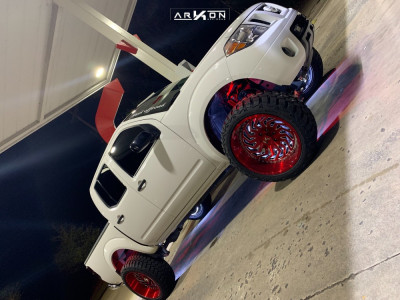 1 2007 Frontier Nissan Rough Country Suspension Lift 6in Arkon Off Road Crown Series Victory Red