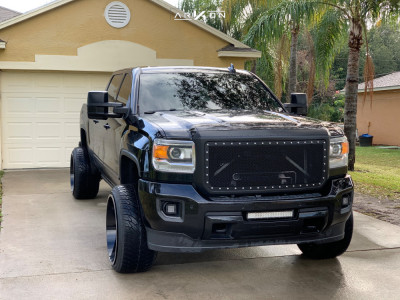 2015 GMC Sierra 2500 HD - 24x14 -76mm - ARKON OFF-ROAD Caesar - Leveling Kit - 305/35R24