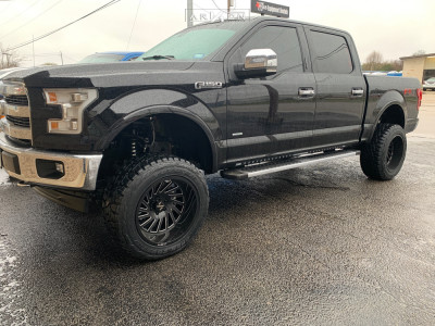 1 2017 F 150 Ford Rough Country Suspension Lift 6in Arkon Off Road Caesar Black