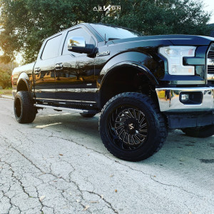 1 2017 F 150 Ford Rough Country Suspension Lift 6in Arkon Off Road Caesar Black