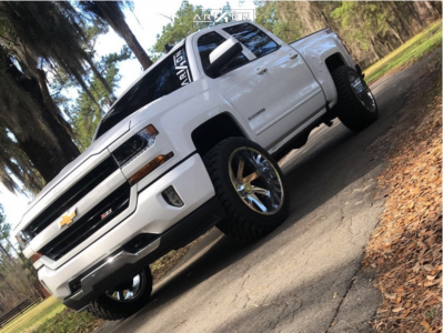 1 2018 Silverado 1500 Chevrolet Rough Country Suspension Lift 35in Arkon Off Road Lincoln Chrome