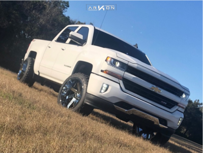 1 2018 Silverado 1500 Chevrolet Rough Country Suspension Lift 35in Arkon Off Road Lincoln Chrome