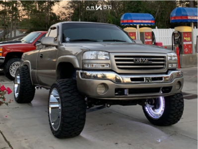 1 2003 Sierra 1500 Gmc Rough Country Suspension Lift 7in Arkon Off Road Crown Series Victory Chrome