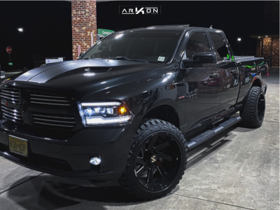 2017 Ram 1500 - 22x12 -51mm - ARKON OFF-ROAD Lincoln - Leveling Kit - 33" x 12.5"