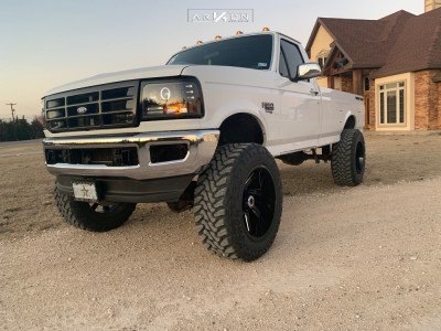 1 1997 F 350 Super Duty Ford Rough Country Suspension Lift 4in Arkon Off Road Lincoln Black