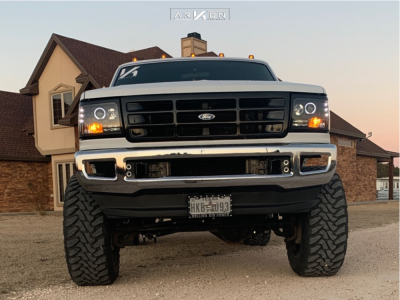 1 1997 F 350 Super Duty Ford Rough Country Suspension Lift 4in Arkon Off Road Lincoln Black