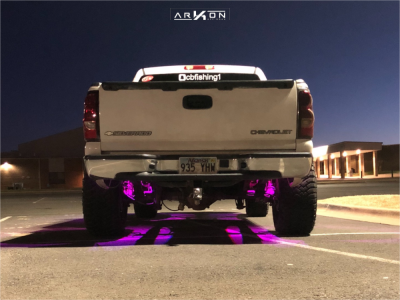 1 2004 Silverado 1500 Chevrolet Rough Country Suspension Lift 25in Arkon Off Road Cleopatra Black