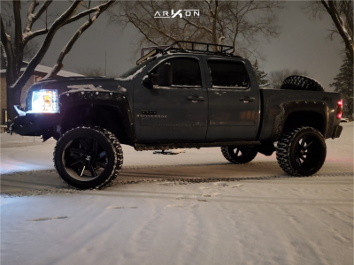 1 2009 Silverado 1500 Chevrolet Rough Country Suspension Lift 75in Arkon Off Road Lincoln Black
