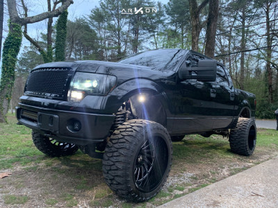 2011 Ford F-150 - 24x14 -81mm - ARKON OFF-ROAD Caesar - Suspension Lift 8.5" - 375/40R24