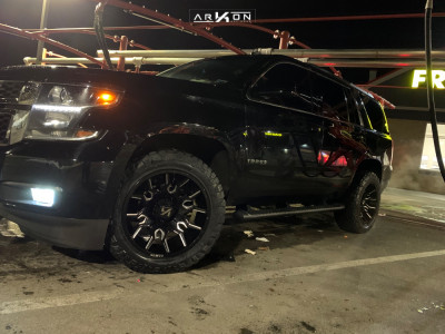 1 2015 Tahoe Chevrolet Stock Air Suspension Arkon Off Road Roosevelt Black