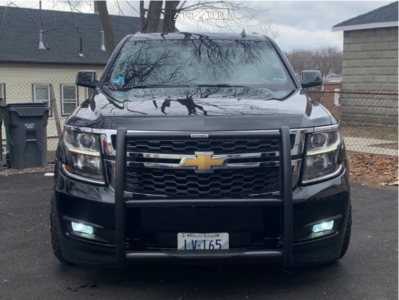1 2015 Tahoe Chevrolet Stock Air Suspension Arkon Off Road Roosevelt Black