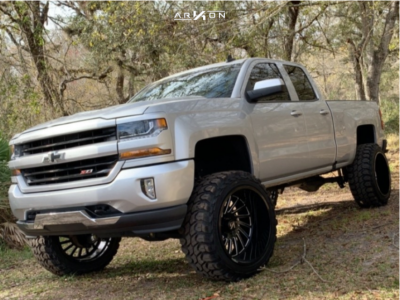 1 2016 Silverado 1500 Chevrolet Trail Master Suspension Lift 9in Arkon Off Road Caesar Machined Black