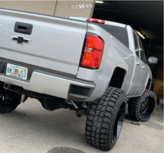 1 2016 Silverado 1500 Chevrolet Trail Master Suspension Lift 9in Arkon Off Road Caesar Machined Black