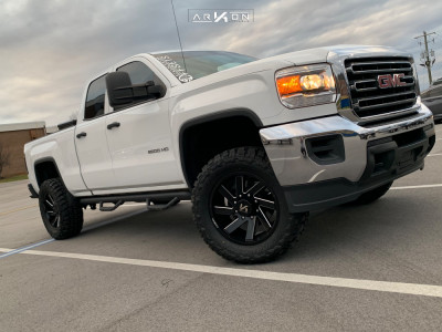 1 2015 Sierra 2500 Hd Gmc Stock Air Suspension Arkon Off Road Lincoln Machined Black