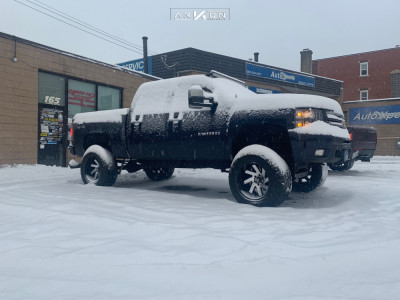 2012 Chevrolet Silverado 1500 - 20x12 -51mm - ARKON OFF-ROAD Lincoln - Suspension Lift 6" & Body 3" - 325/50R20