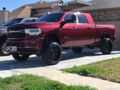 2019 Ram 2500 - 22x12 -51mm - ARKON OFF-ROAD Caesar - Suspension Lift 4.5" - 35" x 12.5"