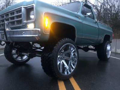 1 1978 K10 Pickup Chevrolet Rough Country Suspension Lift 6in Arkon Off Road Lincoln Chrome