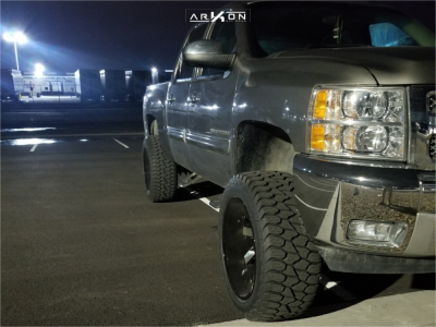2013 Chevrolet Silverado 1500 - 22x12 -51mm - ARKON OFF-ROAD Lincoln - Suspension Lift 3" - 35" x 12.5"