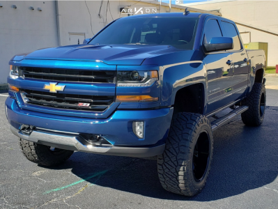 2017 Chevrolet Silverado 1500 - 20x12 -51mm - ARKON OFF-ROAD Lincoln - Suspension Lift 7" - 35" x 13.5"