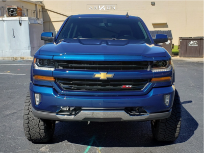 1 2017 Silverado 1500 Chevrolet Rough Country Suspension Lift 7in Arkon Off Road Lincoln Machined Black
