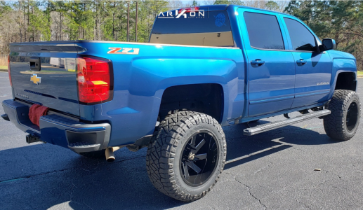 1 2017 Silverado 1500 Chevrolet Rough Country Suspension Lift 7in Arkon Off Road Lincoln Machined Black