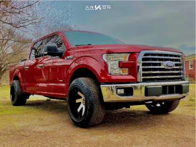 2015 Ford F-150 - 20x12 -51mm - ARKON OFF-ROAD Lincoln - Level 2" Drop Rear - 275/55R20