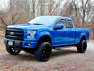1 2015 F 150 Ford Rough Country Suspension Lift 4in Arkon Off Road Lincoln Black