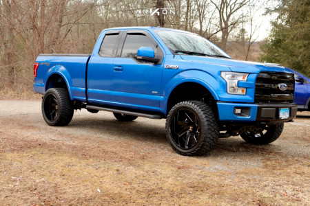 1 2015 F 150 Ford Rough Country Suspension Lift 4in Arkon Off Road Lincoln Black