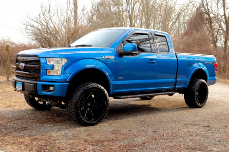 1 2015 F 150 Ford Rough Country Suspension Lift 4in Arkon Off Road Lincoln Black
