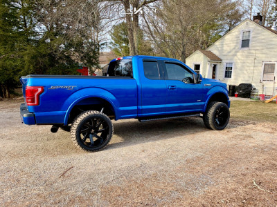 1 2015 F 150 Ford Rough Country Suspension Lift 4in Arkon Off Road Lincoln Black