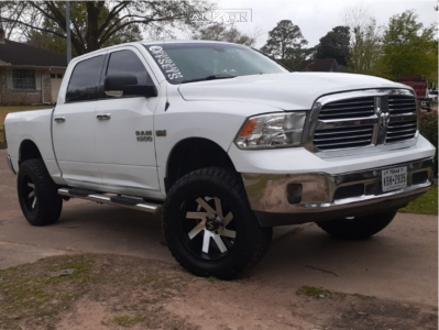 1 2014 1500 Ram Boy Rough Country Suspension Lift 6in Arkon Off Road Lincoln Machined Black