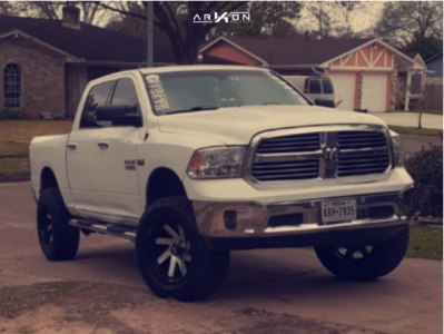 1 2014 1500 Ram Boy Rough Country Suspension Lift 6in Arkon Off Road Lincoln Machined Black