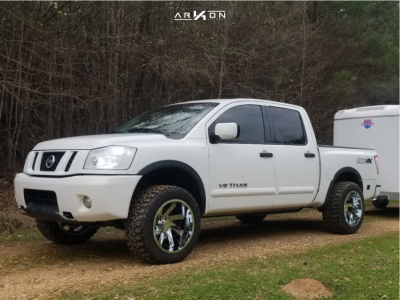 2008 Nissan Titan - 20x12 -51mm - ARKON OFF-ROAD Lincoln - Leveling Kit - 33" x 12.5"