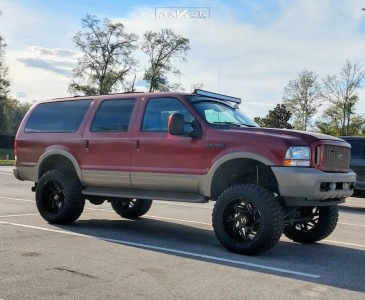 1 2004 Excursion Ford Superlift Suspension Lift 7in Arkon Off Road Cleopatra Black